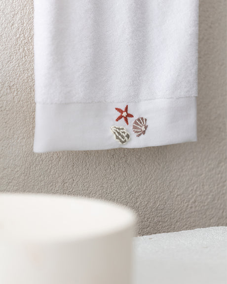 100% Cotton Face Towel - Elegant Ethe Embroidery