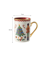 Elegant New Bone China Mug - Whimsical Reve Doux Design