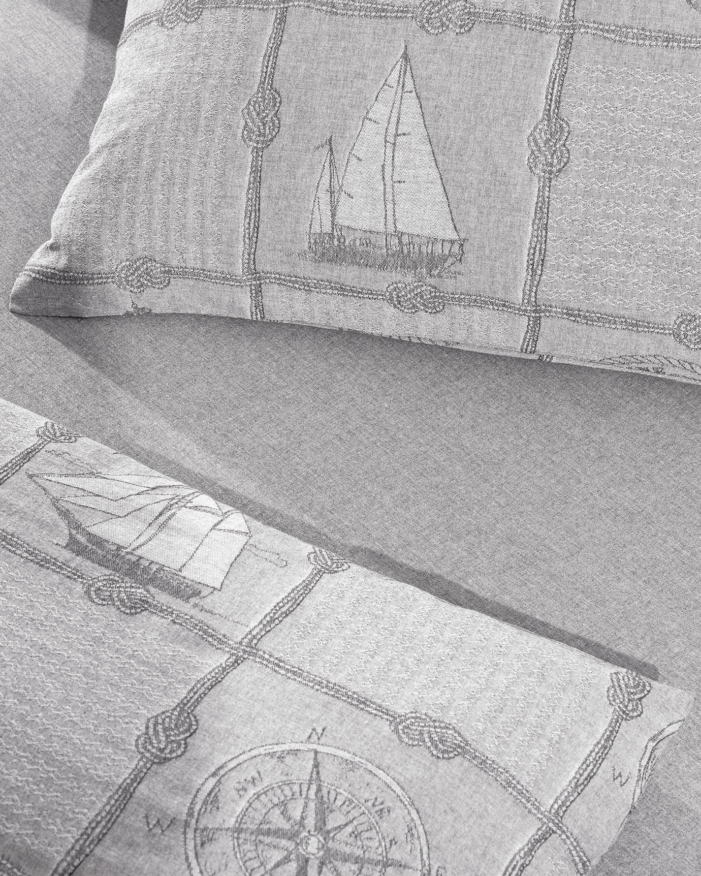 Jacquard Viscose Blend Single Duvet Cover Set - Soft & Elegant
