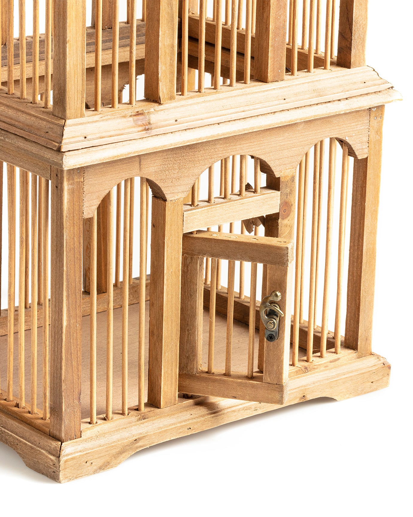 Bamboo Decorative Bird Cage - Brigitte Rustic Home Accent