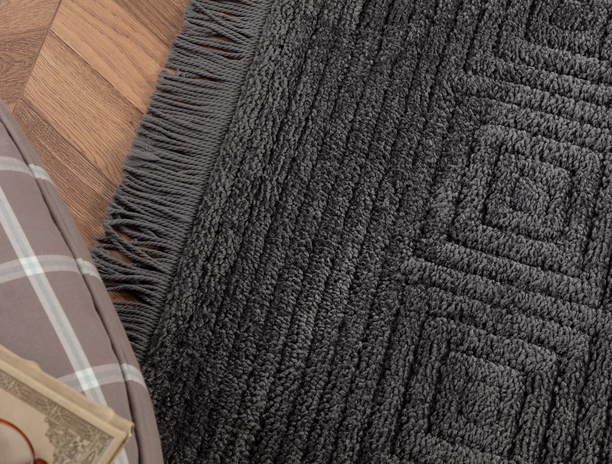 Laura Fringed Area Rug - Stylish Decorative Floor Carpet