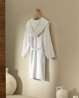 100% Cotton Hooded Unisex Bathrobe