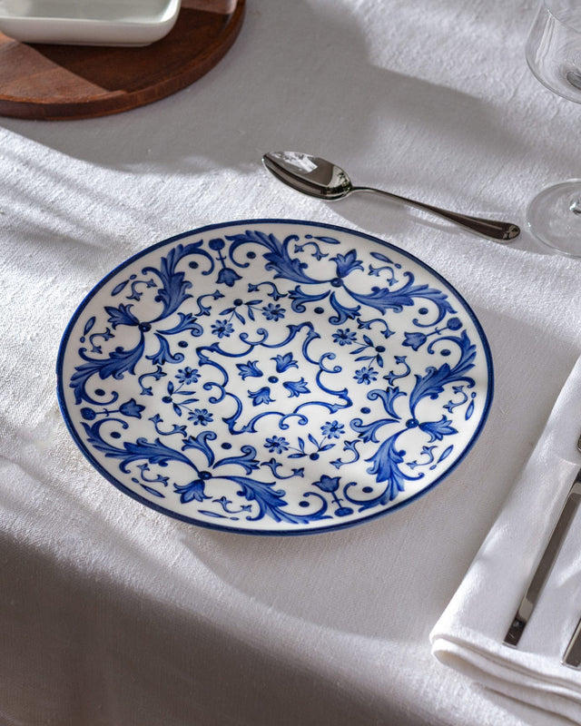 New Bone China Serving Plate - Blue Dream Serenity Design