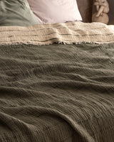 Soft Cotton Twin Size Bedspread - Lightweight Coverlet