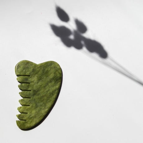 Natural Jade Gua Sha Face & Scalp Massager Tool for Skincare