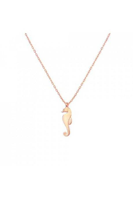 925 Sterling Silver Seahorse Necklace - Delicate Ocean Charm