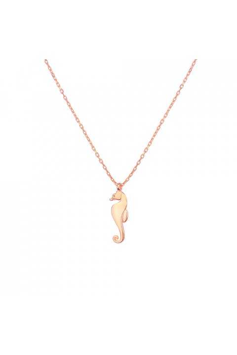 925 Sterling Silver Seahorse Necklace - Delicate Ocean Charm