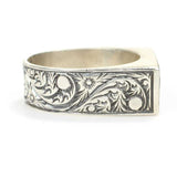 Premium 925 Sterling Silver Blue Enamel Men's Ring