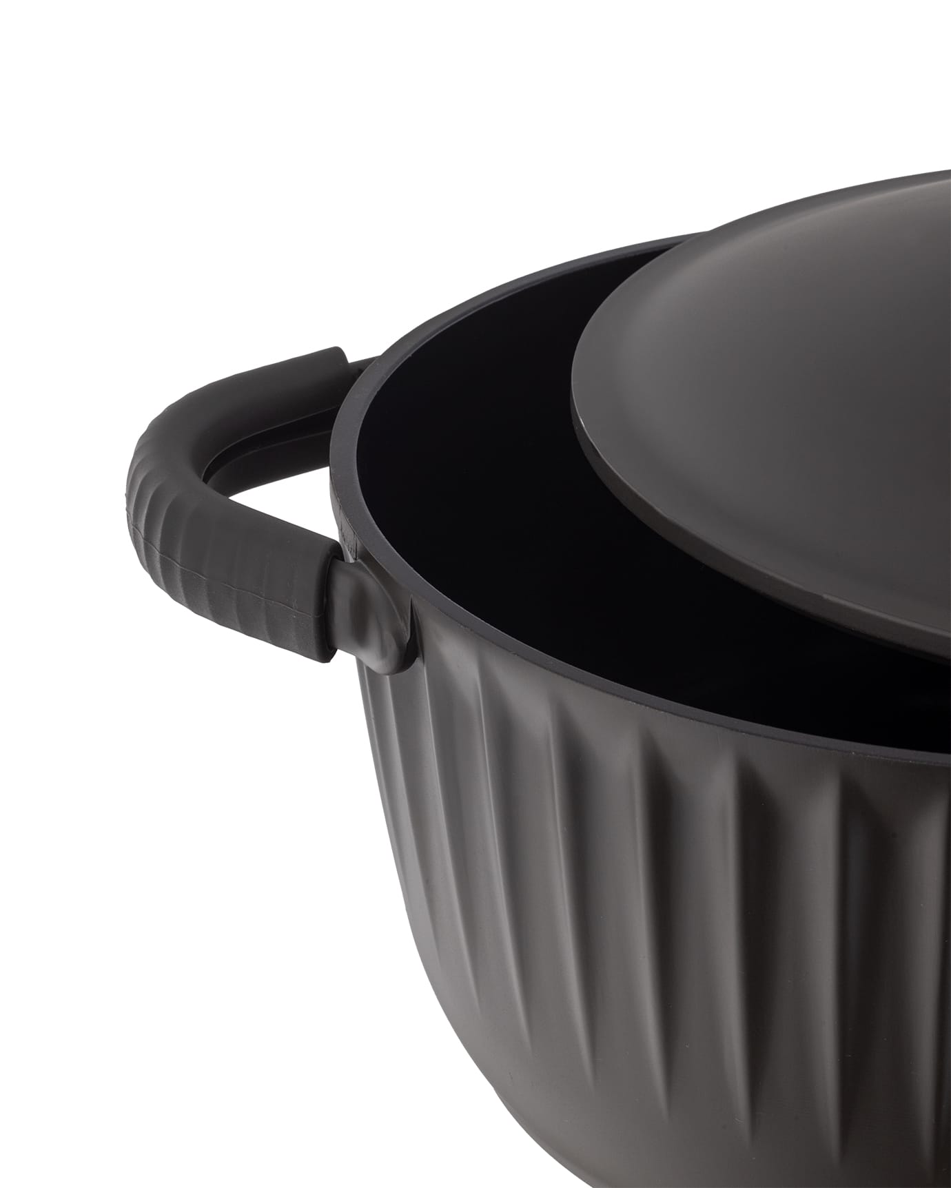 20 cm Brown Cooking Pot with Lid - Durable Kitchen Saucepan
