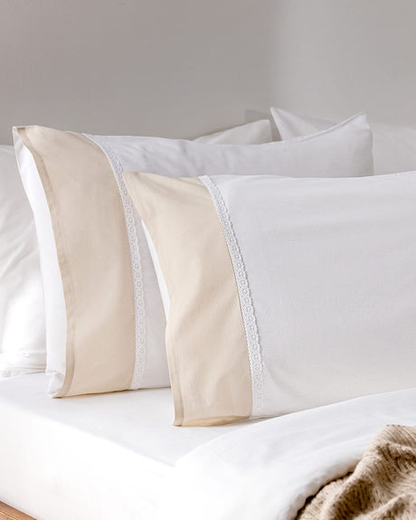 Nicola 100% Cotton Pillowcase - Soft & Breathable Bedding