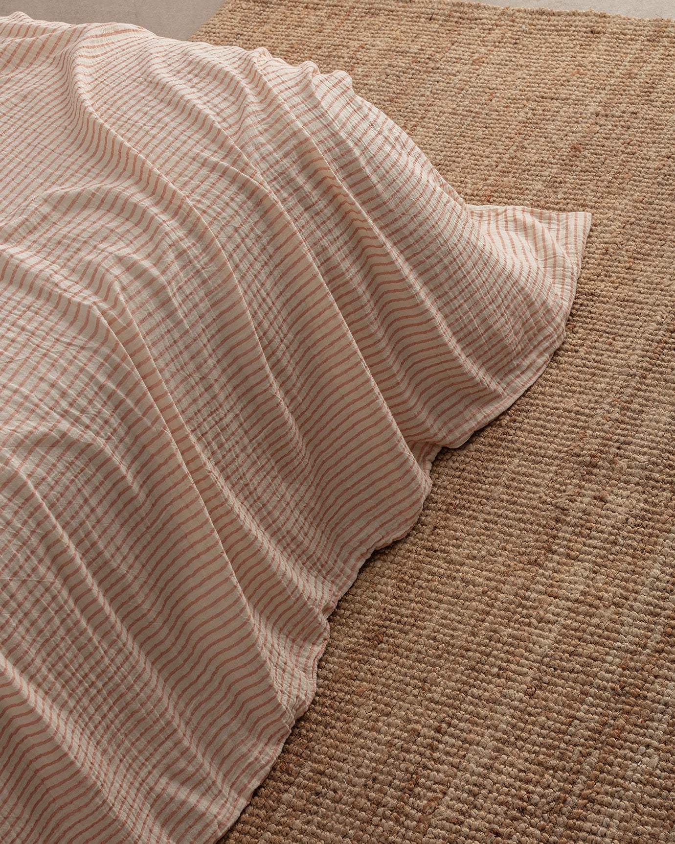 100% Cotton King Size Duvet Set - Yarn Dyed Muslin Comfort