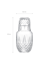 High-Quality Clear Glass Bedside Carafe - Elegant Audrey Design