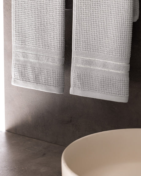 100% Cotton Hand Towel Set of 2 - Luxury Soft & Absorbent