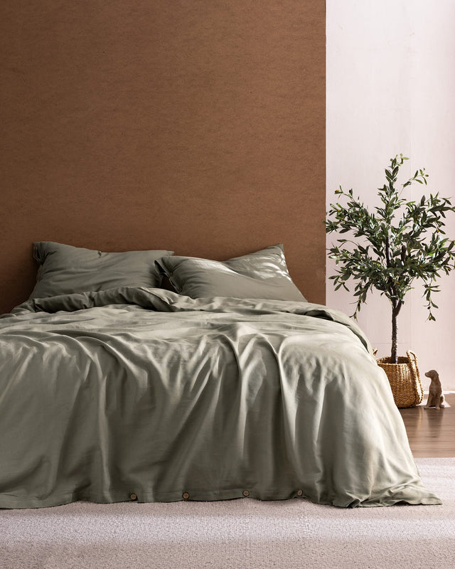 100% Cotton Family Size Duvet Cover Set - Printed Chambre Design