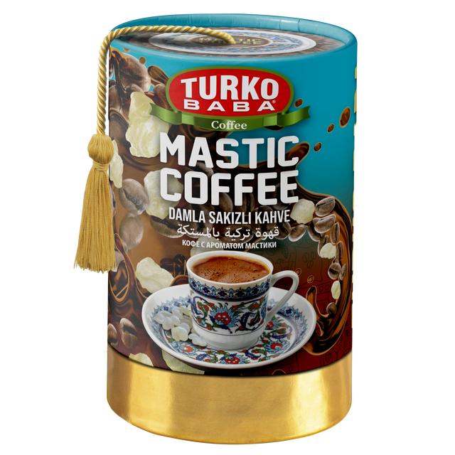 TURKOBABA Gourmet Mastic Flavored Turkish Coffee Blend - 200g