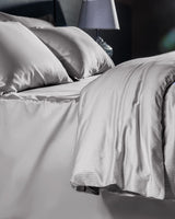Thalie Double 100% Cotton Striped Sateen Duvet Cover Set - 300TC