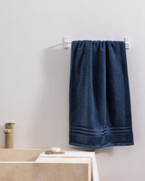 100% Cotton Plush Face Towel - Soft, Absorbent, with Decorative Border