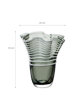 Handmade Glass Flower Vase - Medium Size Home Decor