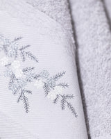 Luxurious 100% Cotton Face Towel - Soft & Absorbent Pansy Embroidery