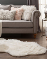 Plush Faux Sheepskin Rug - Soft Acrylic Blend for Cozy Homes