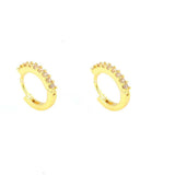 Sterling Silver Nine Stone Zircon Cartilage Earring