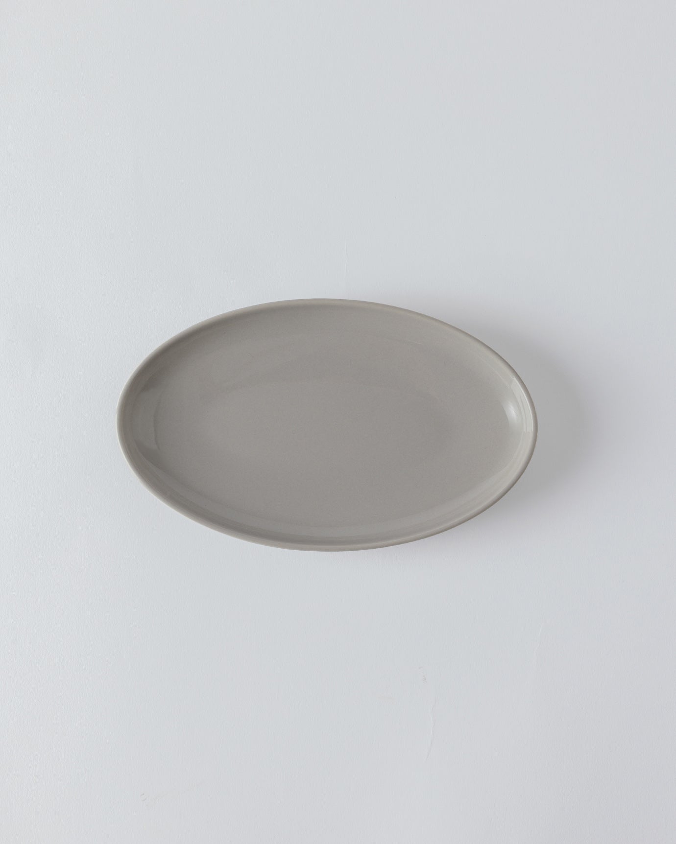New Bone China Oval Plate - Modern Minimalist
