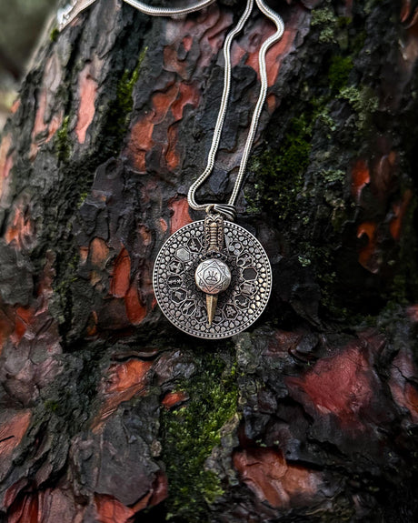 Sterling Silver Rotating Zodiac Wheel Necklace - 12 Astrological Signs