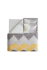 Aden Ranforce Double Duvet Cover Set - Grey, 100% Cotton