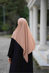 Medina Zijde Hijab - Grote Melk Koffie