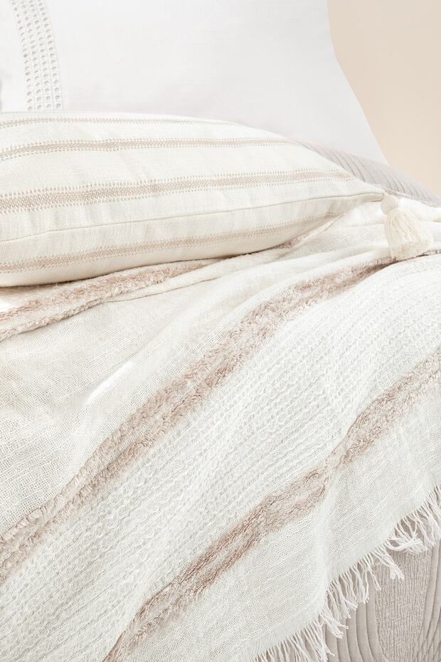 Nola Double Infinity 8-Piece Bedding & Dowry Set - Beige