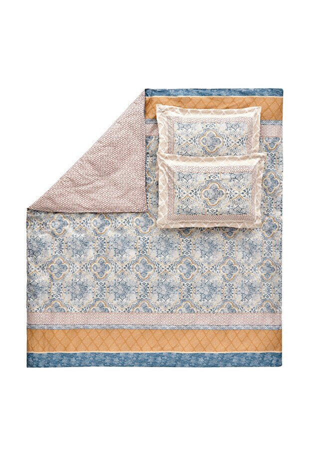Delissa Double Ranforce Duvet Cover Set - 100% Cotton Blue
