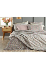Easy Iron Single Duvet Cover Set   160x220 cm Pink Mustard