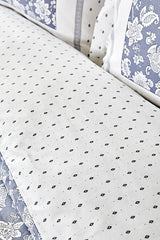 Celerina Blue 100% Cotton Single Duvet Cover Set