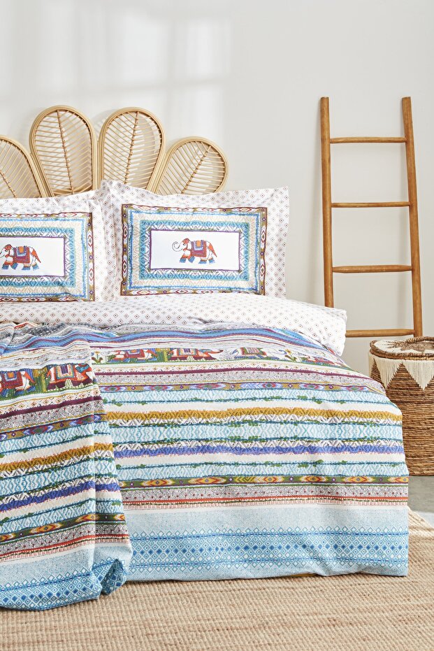 Perez Single 100% Cotton Duvet Cover Set with Pique