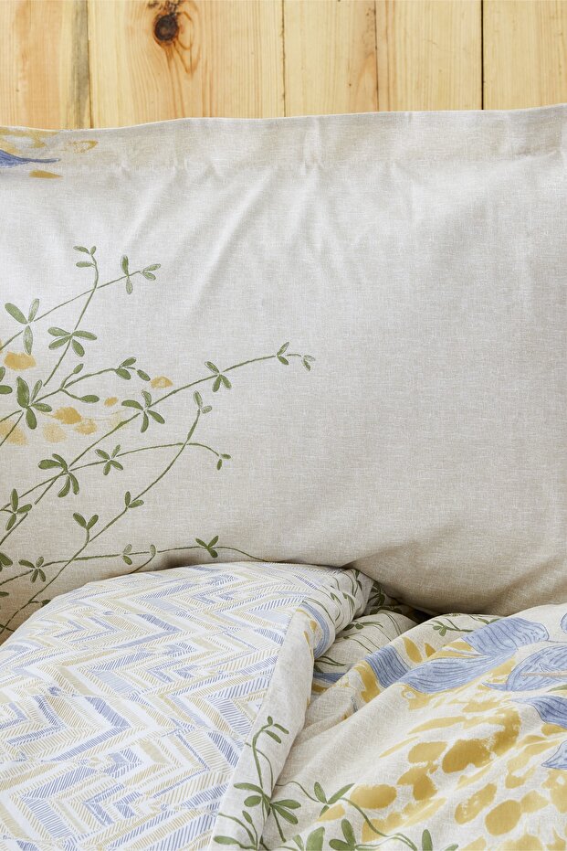 Clarinda Hardal 100% Cotton Double Fitted Sheet Duvet Set