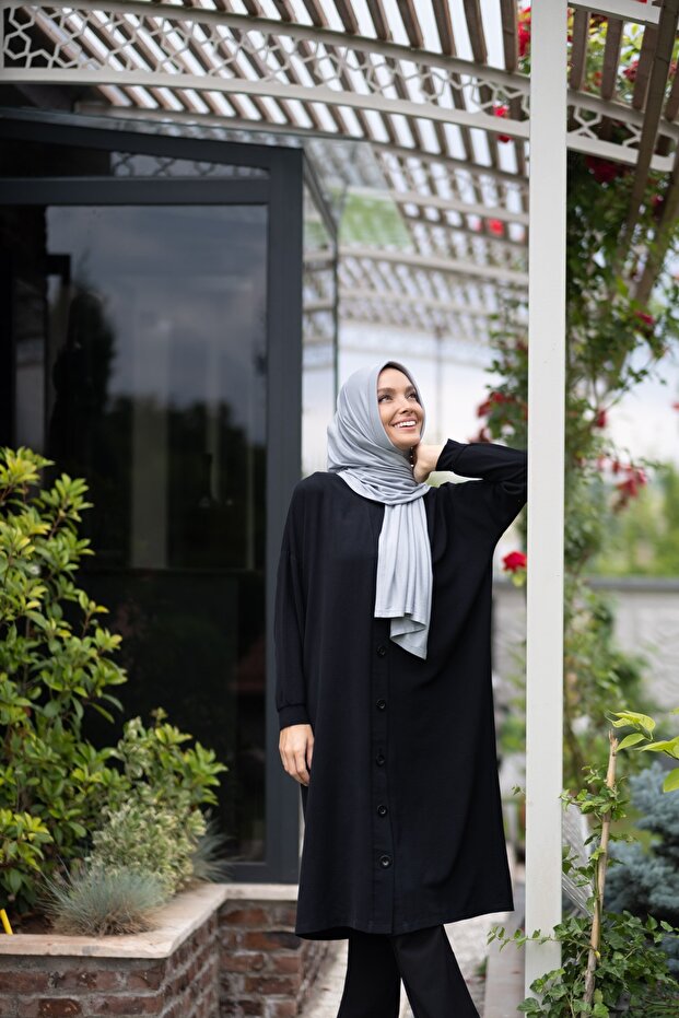 Stone Grey Ready Viscose Shawl - Soft & Breathable