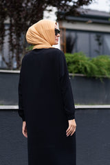 Hijab Pratico in Viscosa Pronto da Indossare - Senape ()