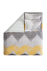 Aden Ranforce Double Duvet Cover Set - 100% Cotton, Grey
