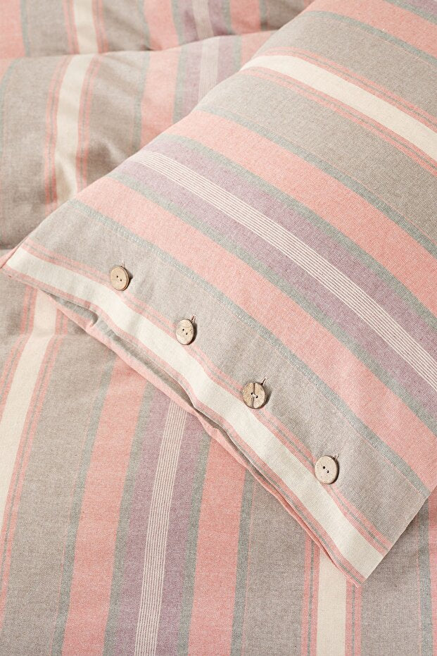 Arlo Terracotta Double Duvet Cover Set - 4 Pieces