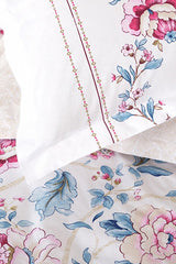 Ilena Fuchsia 100% Cotton Single Duvet Cover Set