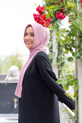 Ready-to-Wear Jersey Shawl - Easy-Style Rose Pink