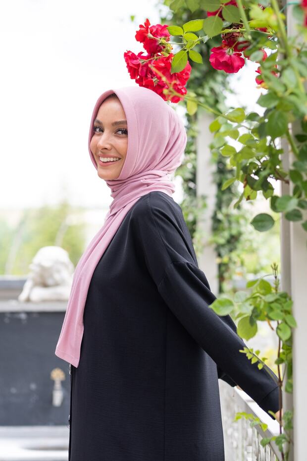Ready-to-Wear Jersey Shawl - Easy-Style Rose Pink