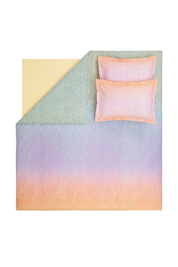 Mello Double Ranforce Duvet Cover Set - Ombre Pastel Design