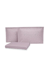 Ramona Double Size Bamboo Cotton Pique Bedding Set - Plum