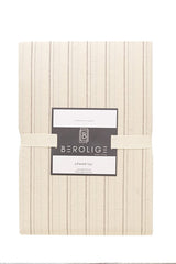 100% Cotton Washed Striped Double Duvet Cover Set - 200x220cm