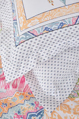 Dallias Fusya 100% Cotton Single Duvet Cover Set - Patchwork Design