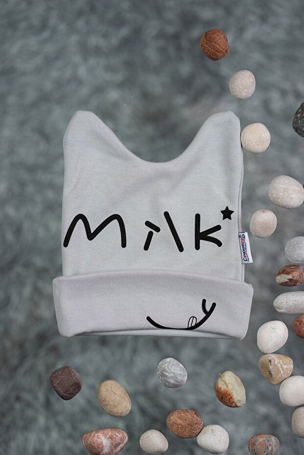 Set di 3 cappellini per neonati in cotone Milk Design