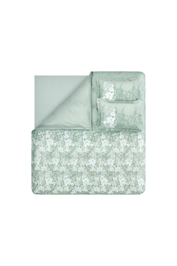 Andressa Double Ranforce Cotton Duvet Cover Set - Sage