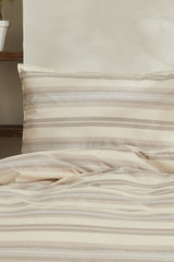 Tahara Single Duvet Cover Set - 100% Cotton Beige
