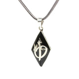 925 Sterling Silver Handcrafted Elif Vav Oltu Stone Pendant Necklace